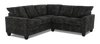 Made in Canada Customizable Sofa Lab Arc 2-Piece Fabric Sectional - Plush Charcoal