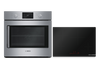 Bosch 30\" Induction Cooktop and 4.6 Cu. Ft. Electric Wall Oven – Black and Stainless Steel