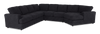 Made in Canada Customizable Sofa Lab Curve 4-Piece Right-Facing Sectional with Cuddler - Teddy Raven