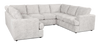 Made in Canada Customizable Sofa Lab Curve U-Shaped Sectional - Plush Oyster