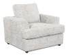 Made in Canada Customizable Sofa Lab Curve 40\" Fabric Chair – Plush Oyster