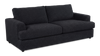 Made in Canada Customizable Sofa Lab Curve 38\" Fabric Sofa Bed - Teddy Raven