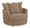 Made in Canada Sofa Lab Customizable Cuddler 48\" Fabric Accent Chair – Chenille Praline