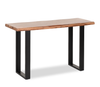 Fletcher 51” Contemporary Sofa Table with Iron Frame - Brownstone