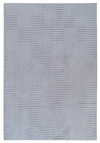 Geo Grey Washable Area Rug - 5’ x 7’