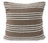 Harris Fabric Accent Pillow -Mocha