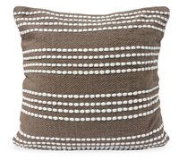Harris Fabric Accent Pillow -Mocha