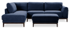 Horizon 44.09\" Fabric Ottoman - Navy