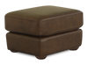 Porto 34\" Traditional Genuine Leather Ottoman – Chocolate