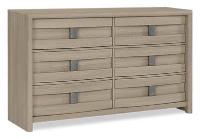 Rocco Bedroom 6-Drawer Dresser, 62"W x 37"H - Light Brown | Commode de chambre à coucher Rocco de 62 po (L) x 37 po (H) à 6 tiroirs - brun clair | ROCCL6DR