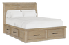 Sonoma Platform Storage Bed with Headboard & Frame, Light Brown - Queen Size