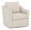 Made in Canada Sofa Lab Customizable Swivel 32\" Fabric Accent Chair – Bisque Accent Fabric