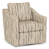 Made in Canada Sofa Lab Customizable Swivel 32\" Fabric Accent Chair – Mineral Accent Fabric