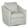Made in Canada Sofa Lab Customizable Swivel 32\" Fabric Accent Chair – Peacock Accent Fabric