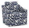 Made in Canada Sofa Lab Customizable Swivel 32\" Fabric Accent Chair – Marine Accent Fabric