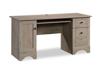 Tyren 59.45“ Rustic Office Desk with Drawers – Laurel Oak | Bureau rustique Tyren de 59,45 po avec tiroirs - chêne Laurel