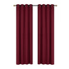 Jacquard Blackout Panel Geo Burgundy Drapes and Blinds