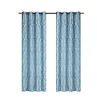Embroidered Panel Fern Teal 84