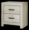 Soren Bedside 2-Drawer Nightstand, 22\"W x 24\"H - Bleached Oak