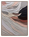 Melody Hand-Painted Heavy Textured Wall Art with Board – 36\" x 48\"