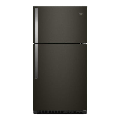 Whirlpool 33" 21 Cu. Ft. Top-Mount Refrigerator - Black Stainless - WRT541SZHV | Réfrigérateur Whirlpool de 21 pi³ et de 33 po à congélateur supérieur - acier inoxydable noir - WRT5…