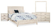 Arbor 6pc Bedroom Set with Panel Bed, Dresser, Mirror & Nightstand, Driftwood White - Queen Size