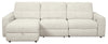 Scott Living Elevate Modular 3-Piece Left-Facing Chenille Fabric Power Reclining and Sliding Sectional - Beige