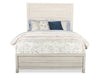Haven Panel Bed with Headboard & Frame, White - Queen Size