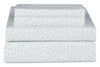 Kort & Co. Mark 4-Piece King Sheet Set - Blue and White