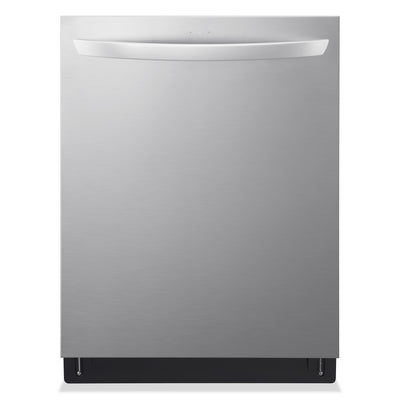 LG 24" 46 dBA Built-In Top-Control Smart Dishwasher with QuadWash® - Smudge Proof Stainless Steel - … | Lave-vaisselle intelligent encastré LG à 46 dBA de 24 po avec commandes sur le dessus et QuadWashMC …