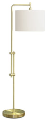 63\" Brass Metal Floor Lamp