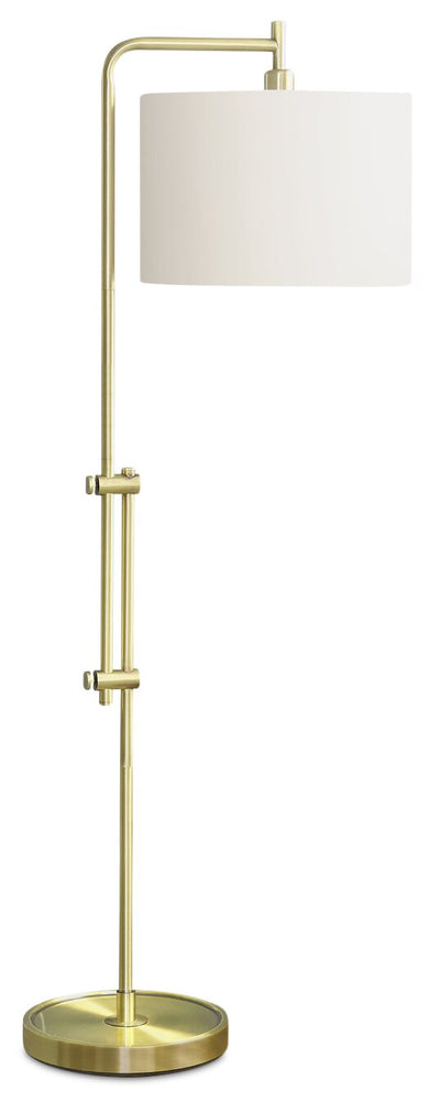 63" Brass Metal Floor Lamp|Lampe à pied de 63 po en métal laiton