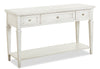 Newman 50\" Traditional Sofa Table with Storage and Shelf - Alabaster White Pine