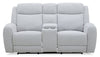 Reign 78\" Fabric Power Reclining Loveseat with Console - Bronco Stone Grey