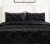 Serene 3-Piece Full/Queen Comforter Set - Black