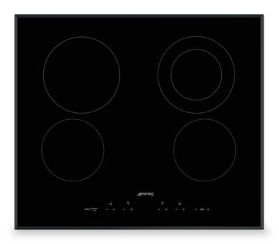 Smeg 24" Electric Cooktop - SEU244ETB|Surface de cuisson électrique Smeg de 24 po - SEU244ETB