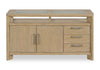 Aspen Dining Server, 64\"W, Wine & Stemware Racks, 3 Drawers & 2 Doors - Natural