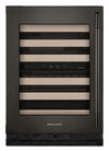KitchenAid 24\" Undercounter Wine Cellar – Black Ore - KUWL524SBE