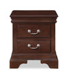Marco Bedside 2-Drawer Nightstand, 21\"W x 24\"H - Cherry Brown