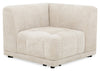 Kort & Co. Oaklyn Modular 38.5\" Fabric Corner Chair with Tufted Seat Cushion - Beige
