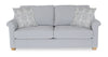 Finesse 81\" Contemporary Chenille Fabric Sofa - Heather Grey