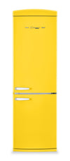 Classic Retro by Unique 24\" 12 Cu. Ft. Bottom-Freezer Refrigerator - Canary Yellow - UGP-340L Y AC