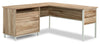 Harrison 65.35\" L-shaped Desk with Two Drawers – Kiln Acacia