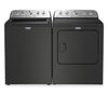 Maytag 5.5 Cu Ft. Top Load Impeller Washer with Pet Pro Option and 7.0 Cu Ft. Gas Dryer – Volcano Black