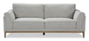 Valley 83.5\" Fabric Sofa with Rubberwood Base and Legs - Sand