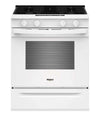 Whirlpool 30\" 5.0 Cu. Ft. Smart Gas Range with Air Cooking - White - WSGS4530TZ