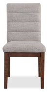 Boden Dining Chair with Polyester Fabric - Beige & Brown