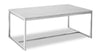 Sampson 46\" Modern Marble Coffee Table - White