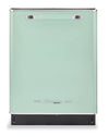 Classic Retro by Unique 24\" 45 dBA Top-Control Dishwasher - Summer Mint Green - UGP-24CR DW LG