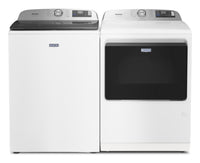 Maytag 6.0 Cu. Ft. Pet Pro Top-Load Washer and 7.4 Cu. Ft. Gas Dryer - White - MATL72GW